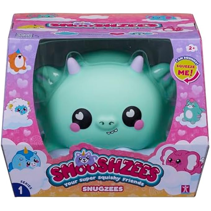 Smooshzees SNUGZEES, JADE, GREEN DRAGON, COLLECTABLE CHARACTERS, SUPERSOFT, CUDDLY AND SQUISHY! - Image 1